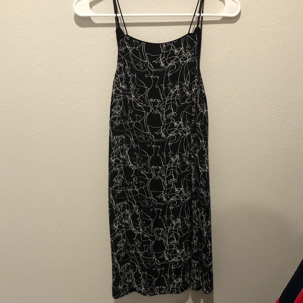 Black and White abstract dress